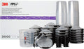 3M PPS 2.0 spray gun cup kit with black lid, 200-micron filter, and plastic hard cup