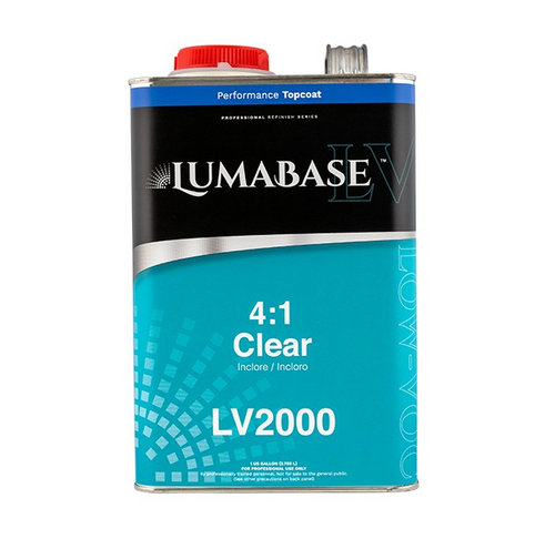 Lumabase LV2000 automotive clear coat, clear finish spray can