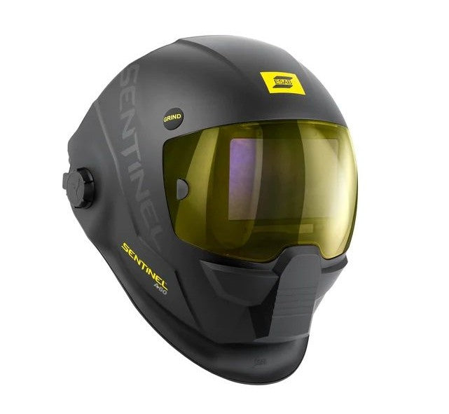 ESAB Sentinel A60 auto-darkening welding helmet, side profile view 