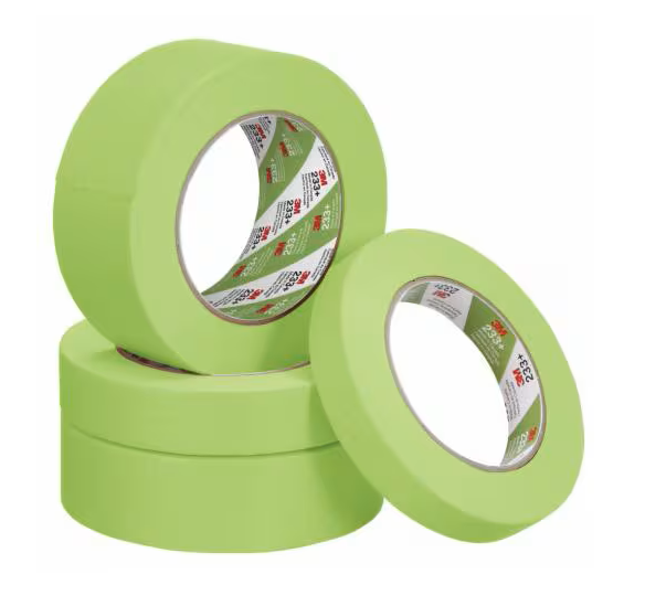 3M Performance Green masking tape roll for automotive refinishing 3/4"